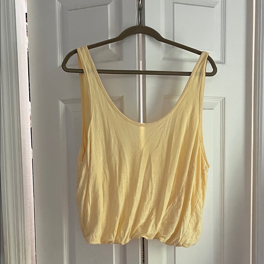 We The Free Soft Yellow Tank Top
